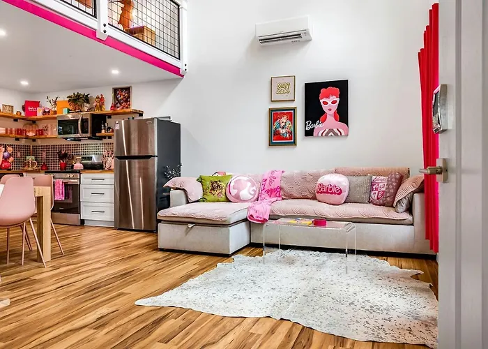Unique Barbie-Themed Pink Cabin In Black Mountain, North Carolina