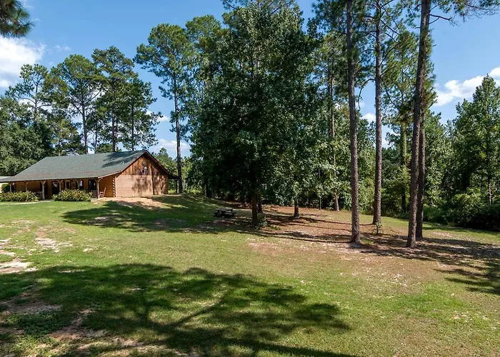 Spacious Log Cabin Rental For Family Vacations In Texas