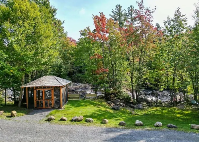 Romantic Cabin Rental Overlooking Otter Creek In The Adirondacks Of Upstate New York