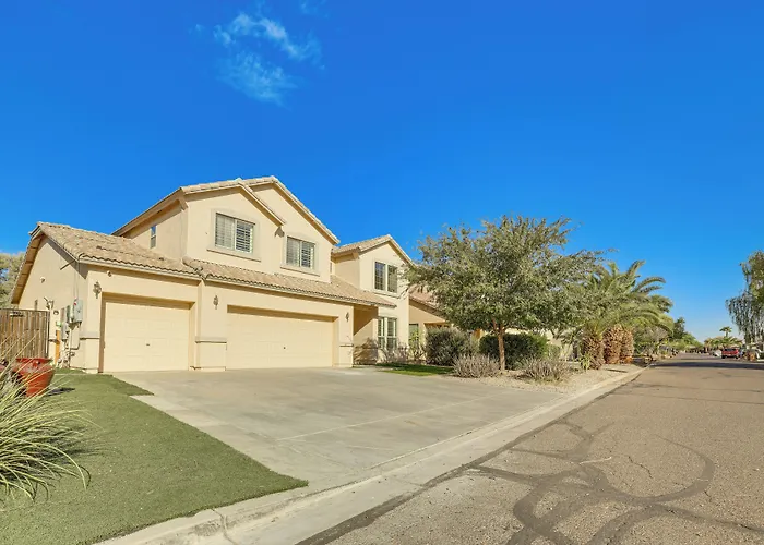 Relax Poolside! Group-Friendly San Tan Valley Gem