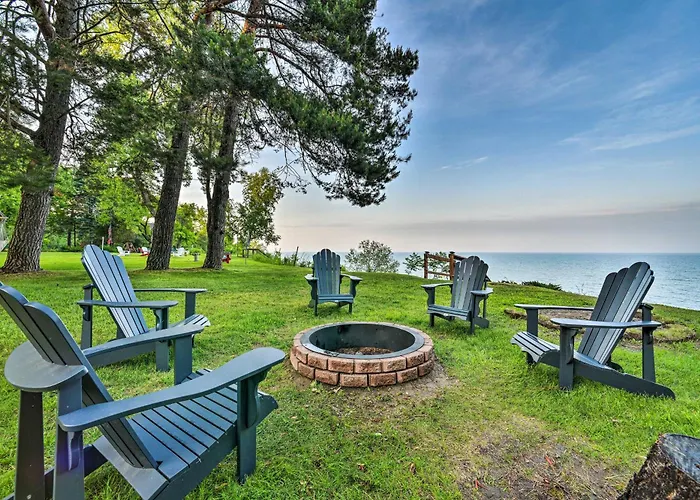 Waterfront Lake Huron Getaway: Private Beach!