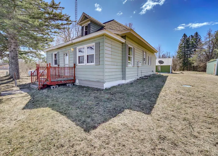 All-Season Seney Home W/ Private Yard & Fire Pit!