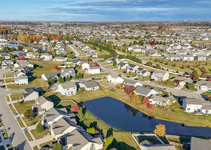 Private Yard + Pond Views: Fort Wayne Family Home!