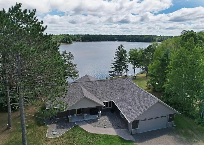 Northwoods Wi 6Br Lakefront Cabin Retreat On Lake Nokomis - Minnohawk Lodge