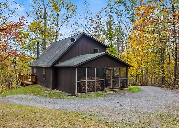 Sqyrls Nest - Hot Tub, Pet Friendly, Screen Porch, Grill, Wifi, Fire Pit, Deck, View, Family Friendly, Game Room, Shuffle Board, Wood Stove
