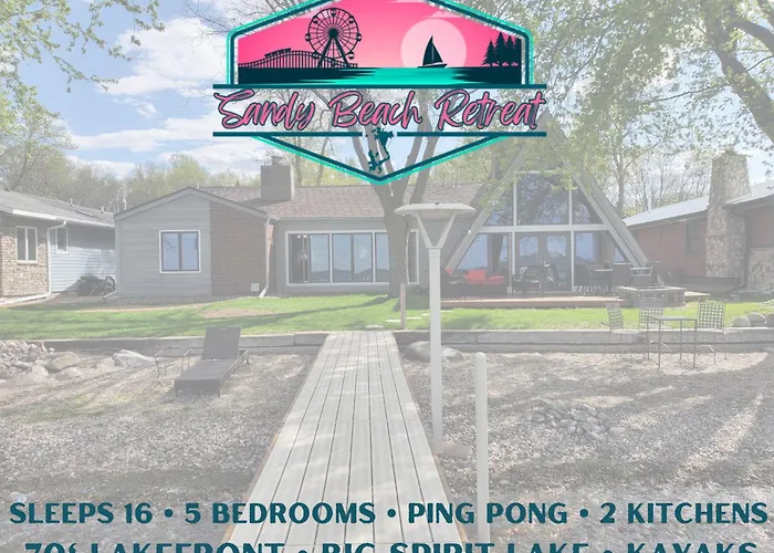Sandy Beach Retreat On Big Spirit Lake