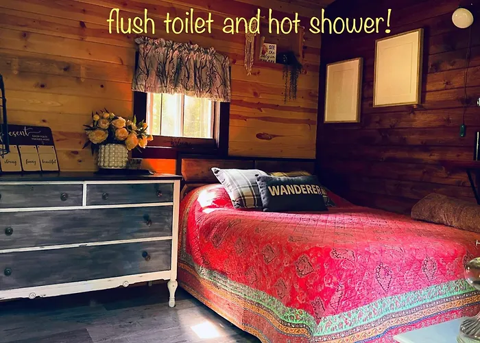 Angies Country Cabins Off Grid Cabins With Shared Hot Tub Access Open Year Round Shared Bathroom Access Which Is Not In Cabin And Hot Breakfast Add On For Extra Fee Available On Weekends Only