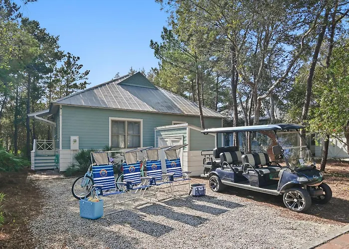Beach Bungalow, 3 Min Walk To Beach, Golf Cart, 4 Bikes, Wagon