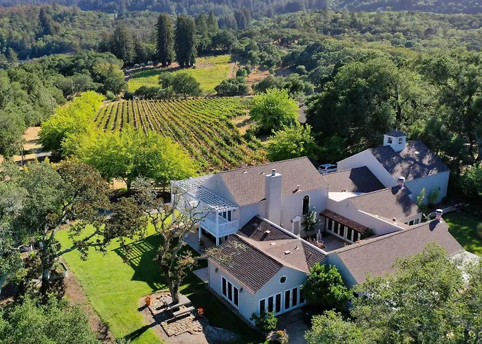 Hilltop Pool Patio Panoramic Views Wine Country Retreat Sonoma Sunshine