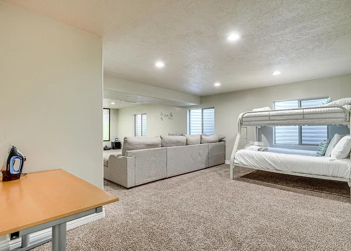 Home Theater & Patio: South Jordan Basement Unit