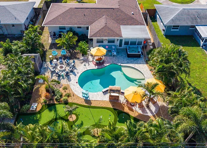 Resort Style Backyard Pool Hot Tub Games