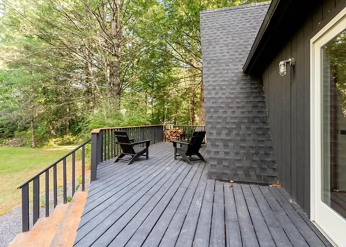 Modern A-Frame Cabin With Loft, Firepit And Grill