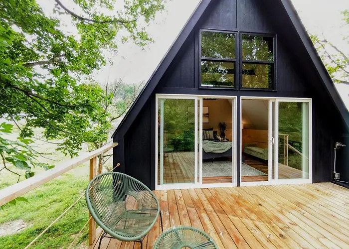 Fountainside A Frame Treehouse Romantic Nature Farm Getaway