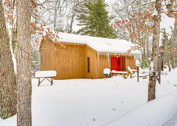 Near Manistee National Forest! Retro Cabin Retreat