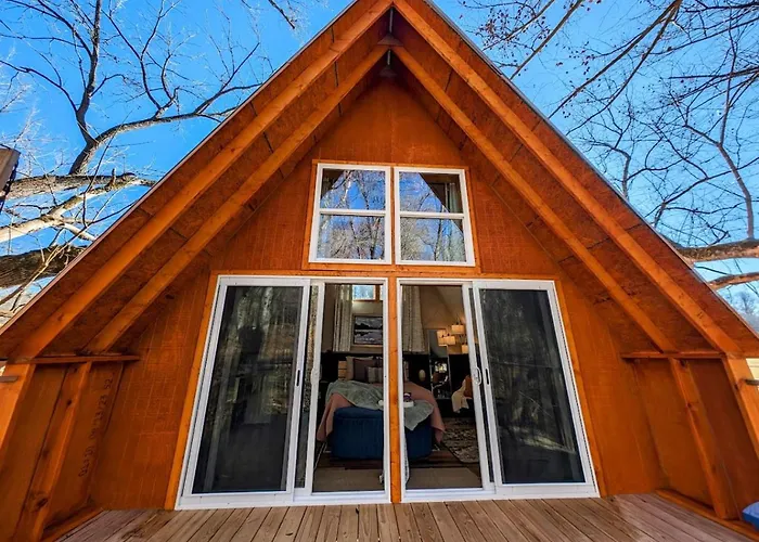 Walnut A Frame Treehouse With Hammock On Farm And Large Community Barn