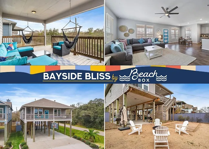 Perfect Seabrook Retreat Just Minutes From The Bay With Fire Pit And Cowyboy Soaking Pool