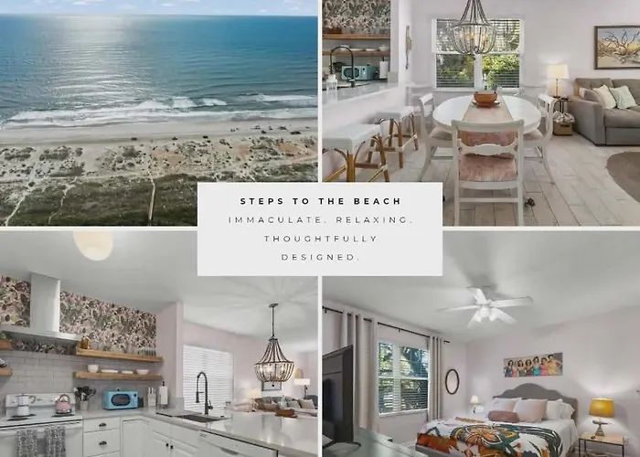 Updated! Sleeps 9-Steps To Beach & Eats!