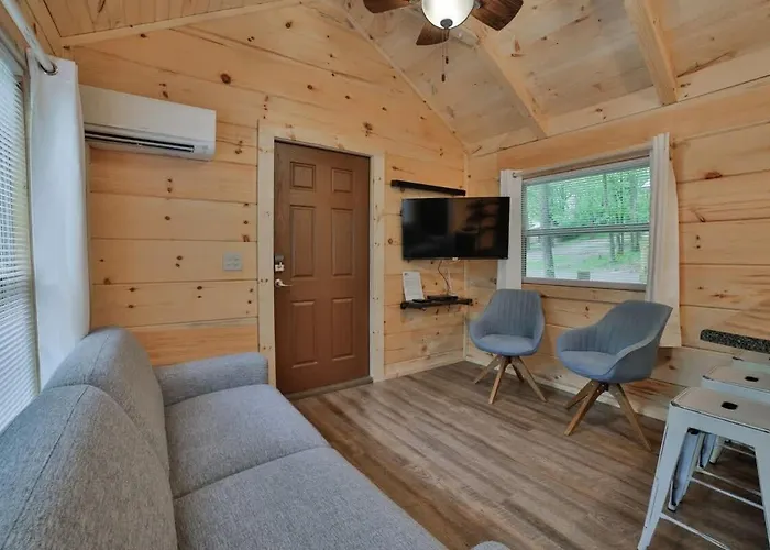 Lena Cabin Wooded Tiny Cabin - Hot Tub