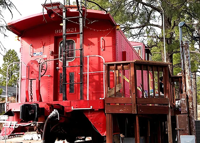 Historic Rail Caboose On Route 66