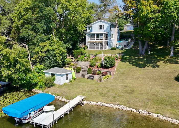 'Pleasant Point Lake House' Dock & Fire Pit!