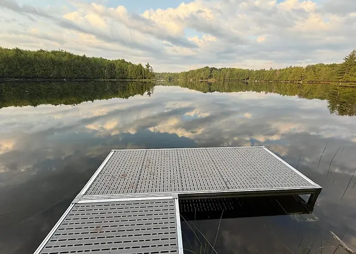 Distinctly Modern Cabin On Quiet Northwoods Lake