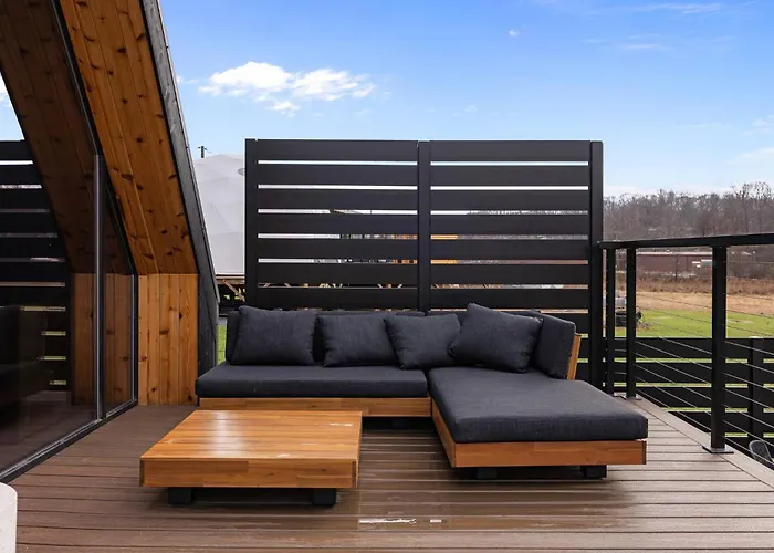 Cathedral Cabin - Designer A-Frame - 10 Private Acres