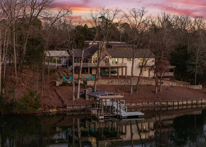 Lake House Fire Table Sunset
