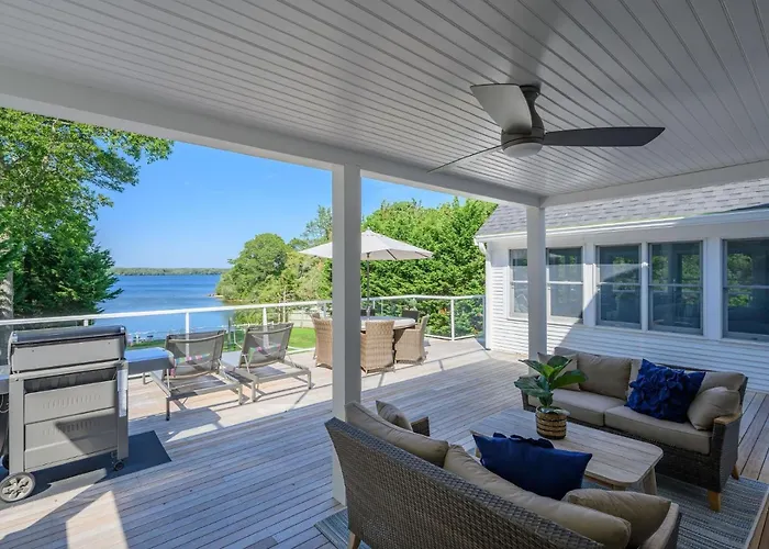 Relax By The Lake: Private Beach Views