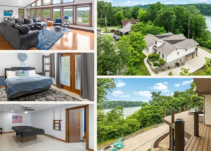 Grande Villa - Lake Cumberland View • Hot Tub • Game Room • Walk To Boat Ramp ➠ 389