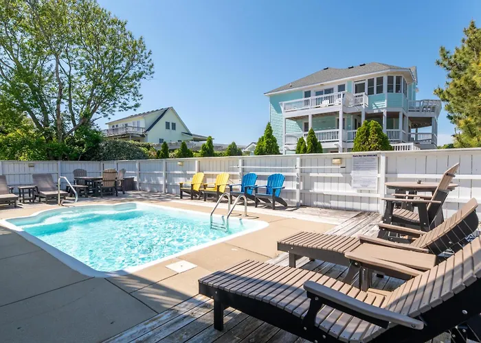 Shore Is Fun - Duck, Poteskeet, Beach 480 Yds, 3 Min. Walk To Downtown, Pool, Hot Tub, Yr Flex