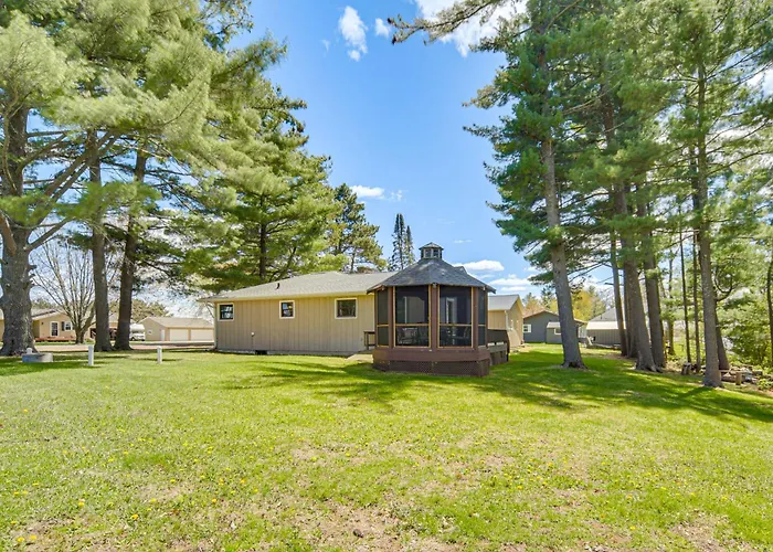 Lakefront Chetek Haven: Dock, Screened Gazebo