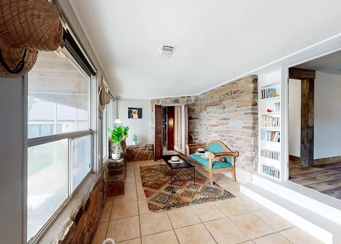 Mid-Century Modern Lake House With Private Waterfront Pool & Boat Dock