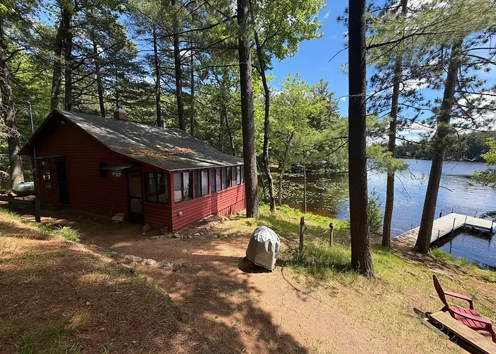 Little Red Lakeside Cabin