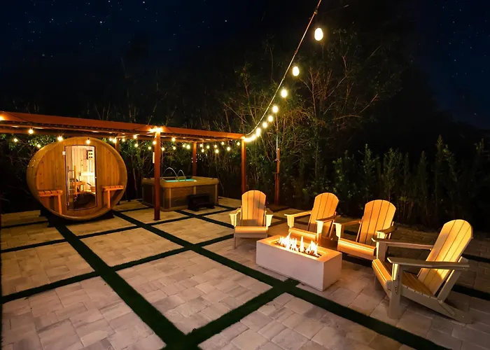 Velvet Bloom Bubbling Spa Retreat With Sauna & Jacuzzi