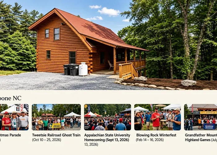 Boone Fall Cabin Near App State With Soaking Tub And Blue Ridge Escape