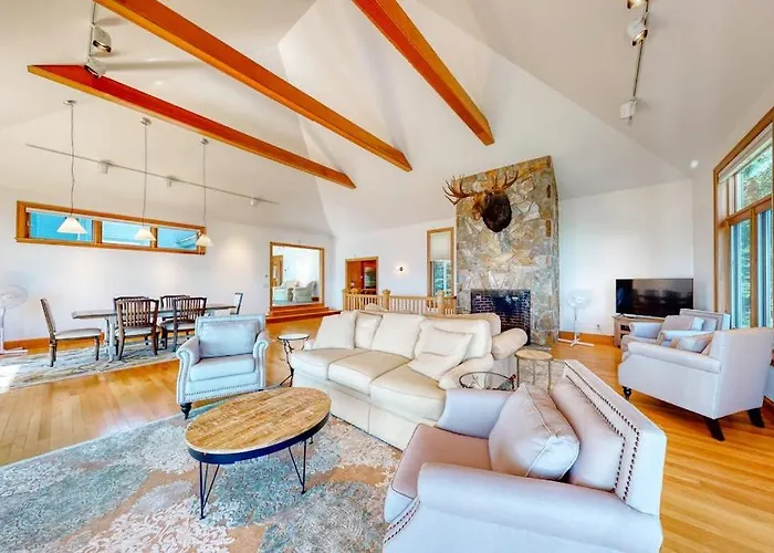 Delightful Oceanfront Home With Amazing Views, Wrap-Around Deck & Two Fireplaces