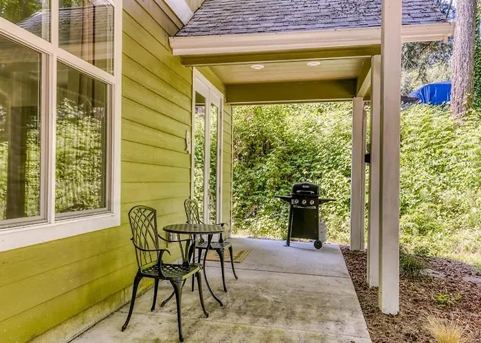 Dog-Friendly Studio With River View Patio Grill & Shared W&D