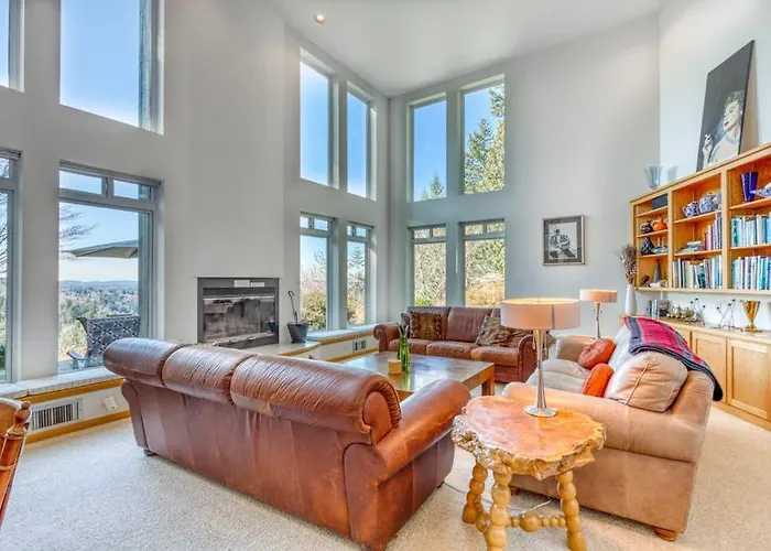 Mid-Century Home With Floor-To-Ceiling Windows & Great Views