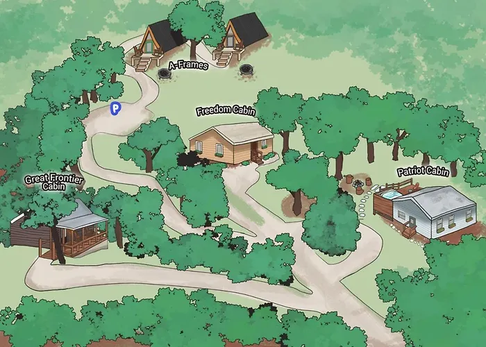 Romantic Cabin King Bed 12-Acre Getaway