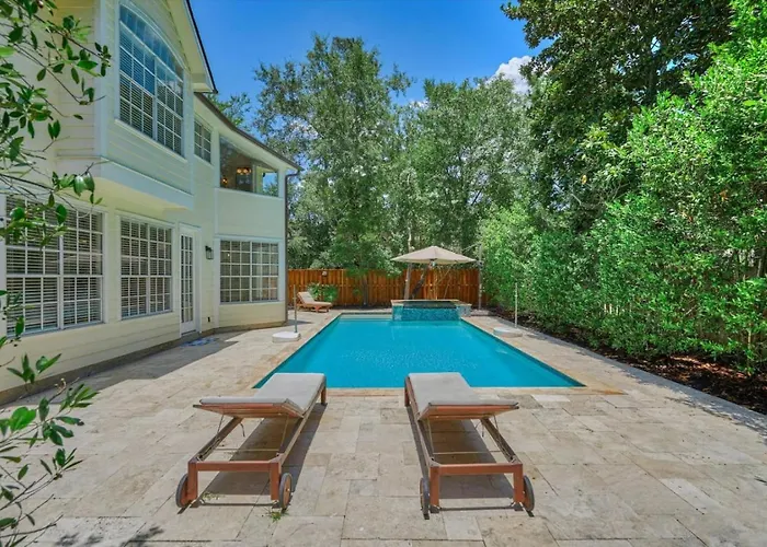 Woodlands Contemporary 4Br3Bath With Heated Pool And Spa