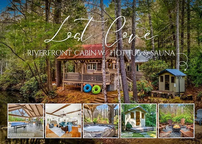 Secluded Riverfront Cabin With Hot Tub, Sauna & Private Trails Near Cashiers, North Carolina