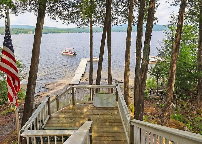 Waterfront Deck + Views: Schroon Lake Sanctuary