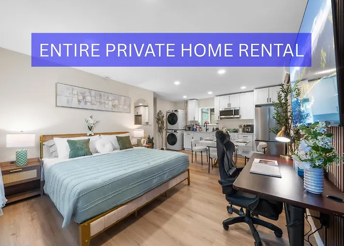 Entire Private Home With 2 King Beds, Gated Yard, 4 Parking, Ranch Style, Available Now