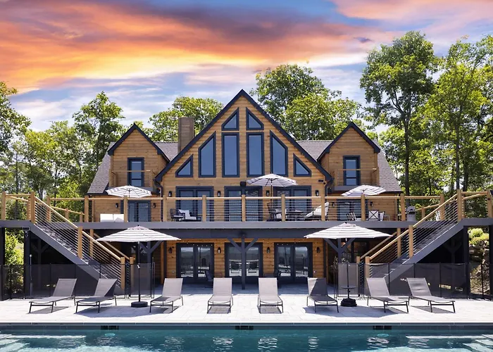 Lotus Lodge - Pool Hot Tub & Sauna With Incredible Views