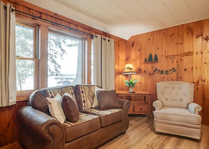 Dock + Views: Wooded Cabin On South Twin Lake