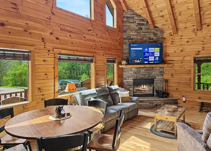Cedar Ridge Cabin - Hot Tub Fire Pit And Trail Access