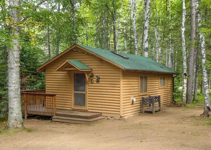 Rustic Cabin With Cozy Fireplace & Private Deck Near Babbitt, Minnesota