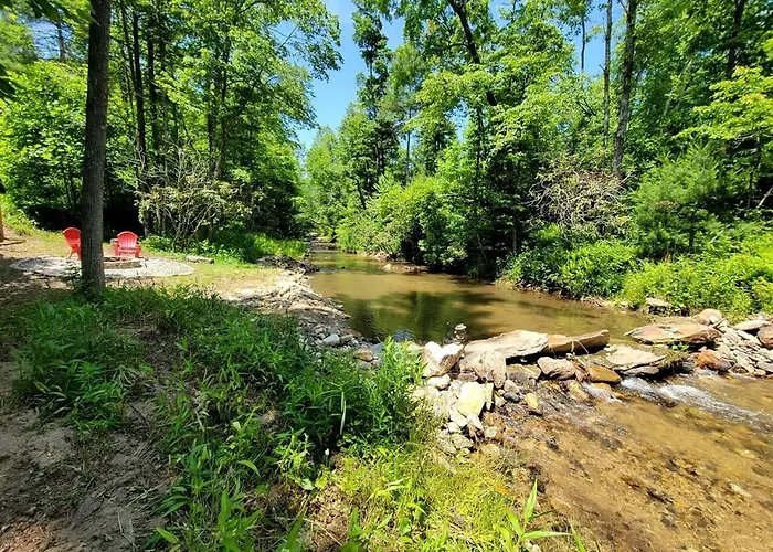 Cool A-Frame On Creek In Purlear, North Carolina