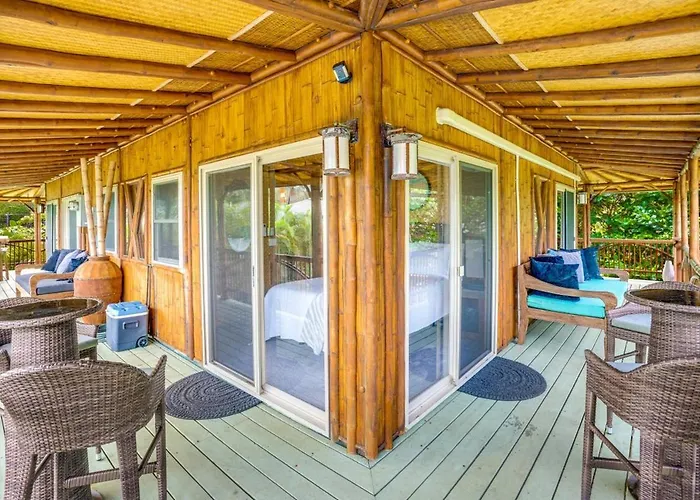 The Iconic Bamboo House Hot Tub Panoramic Views Ac