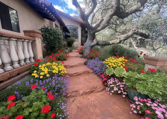 Wine Country Italian Casetta Waterfall Hot Tub